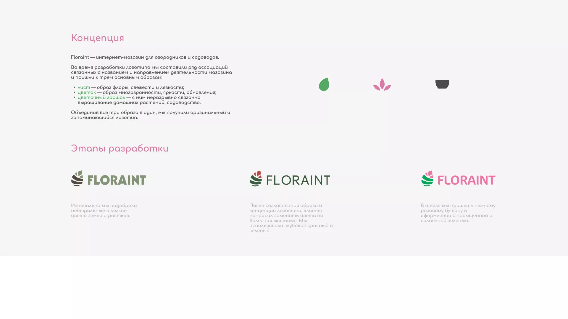 Создание логотипа и интернет-магазина «FLORAINT» в Балашове