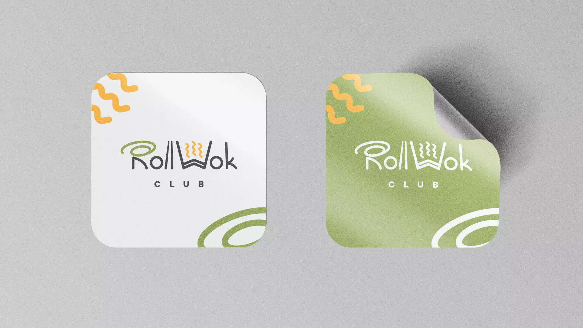 Разработка логотипа и фирменного стиля суши-бара «Roll Wok Club» в Балашове