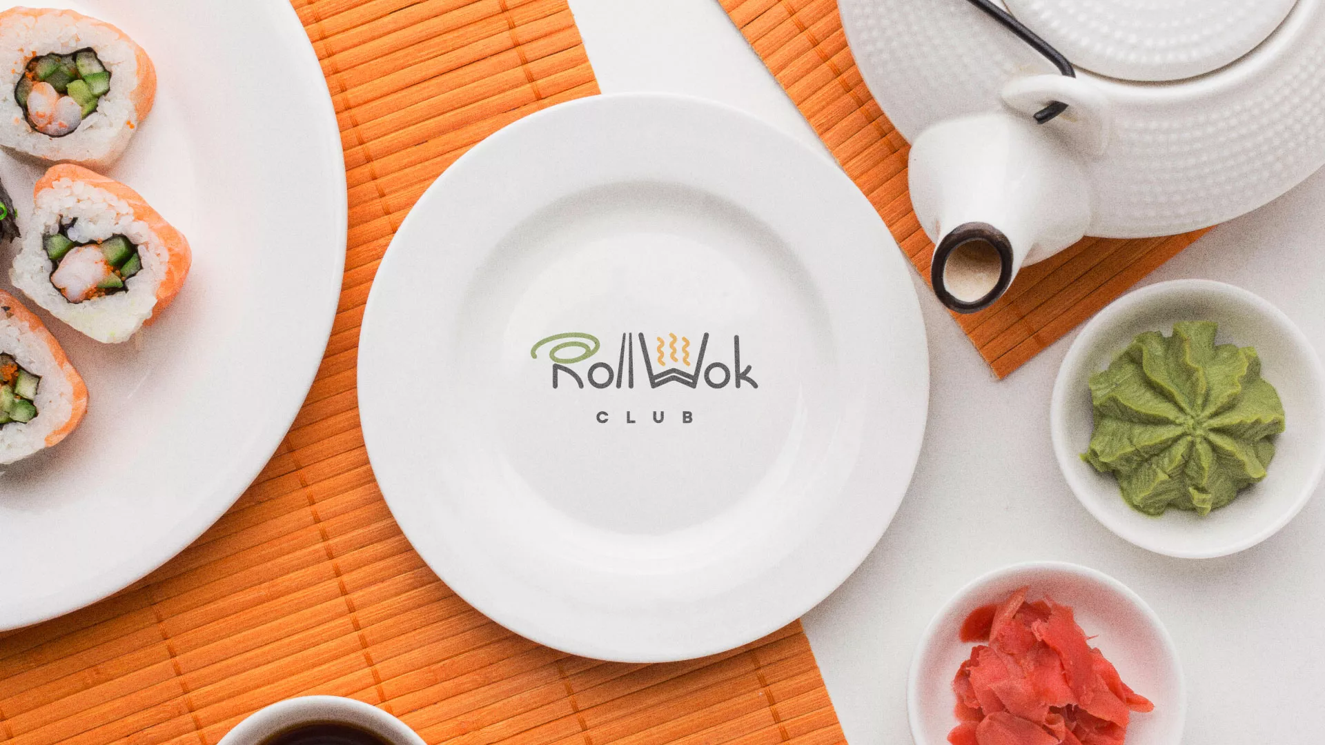 Разработка логотипа и фирменного стиля в Балашове для суши-бара «Roll Wok Club» Разработка логотипа и фирменного стиля в Балашове для суши-бара «Roll Wok Club»